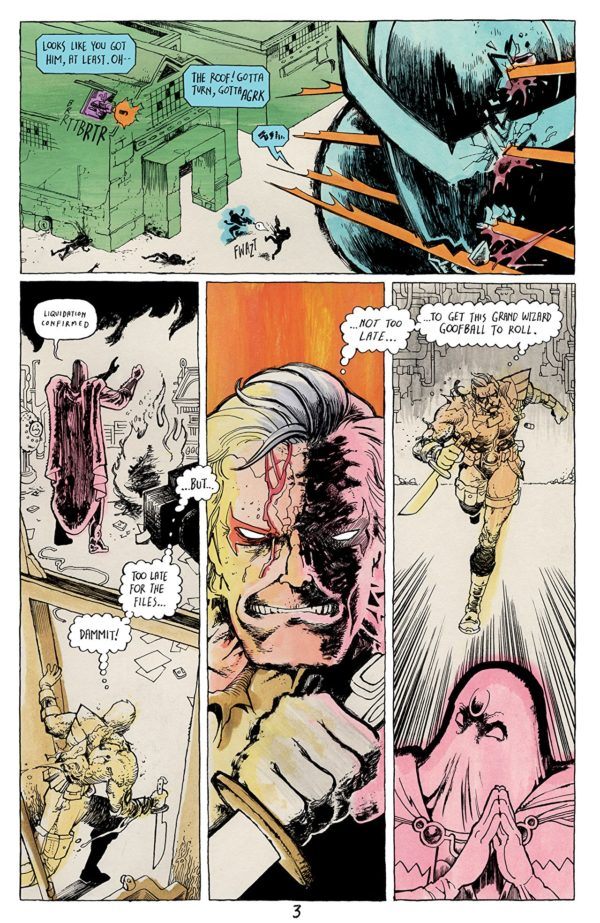 Bloodstrike #0 art by Michel Fiffe