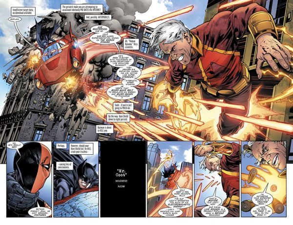 Deathstroke #32 art by Carlo Pagulayan, Roberto Viacara, Jason Paz, and Jeromy Cox