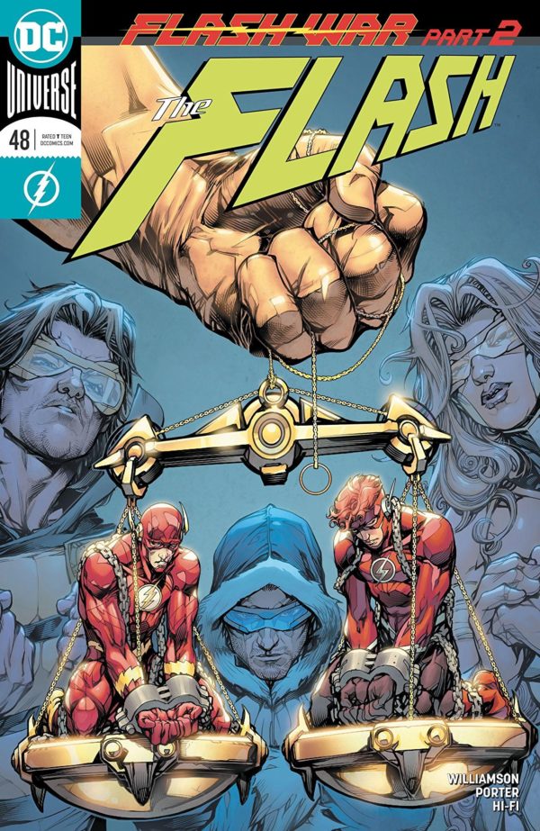 The Flash #48 cover by Howard Porter and Hi-Fi