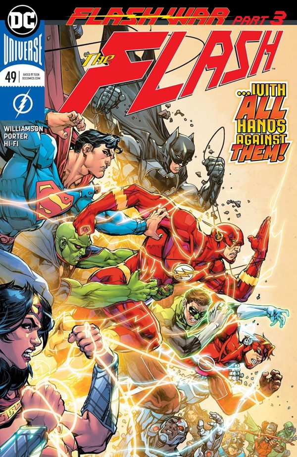 The Flash #49 cover by Howard Porter and Hi-Fi