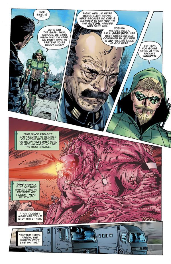 Green Arrow #41 art by Matthew Clark, Sean Parsons, and Jason Wright