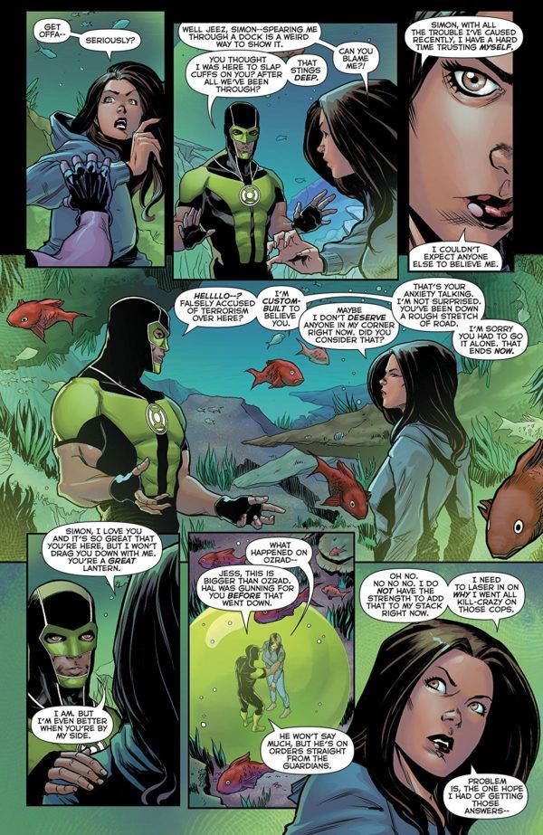 Green Lanterns #49 art by Roge Antonio and Hi-Fi