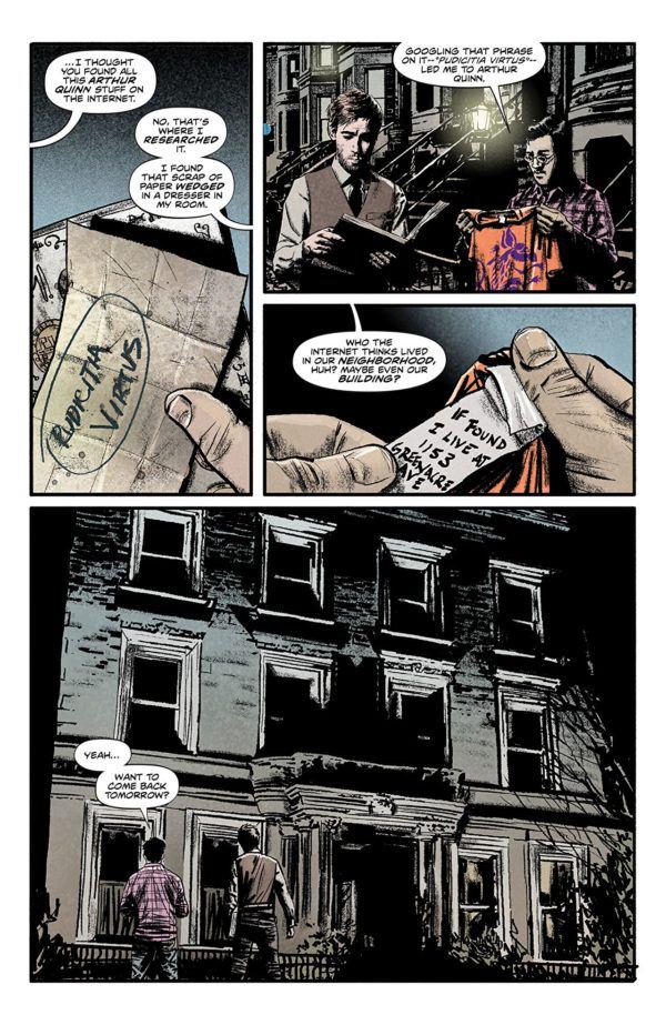 Infidel #4 art by Aaron Campbell and Jose Villarrubia