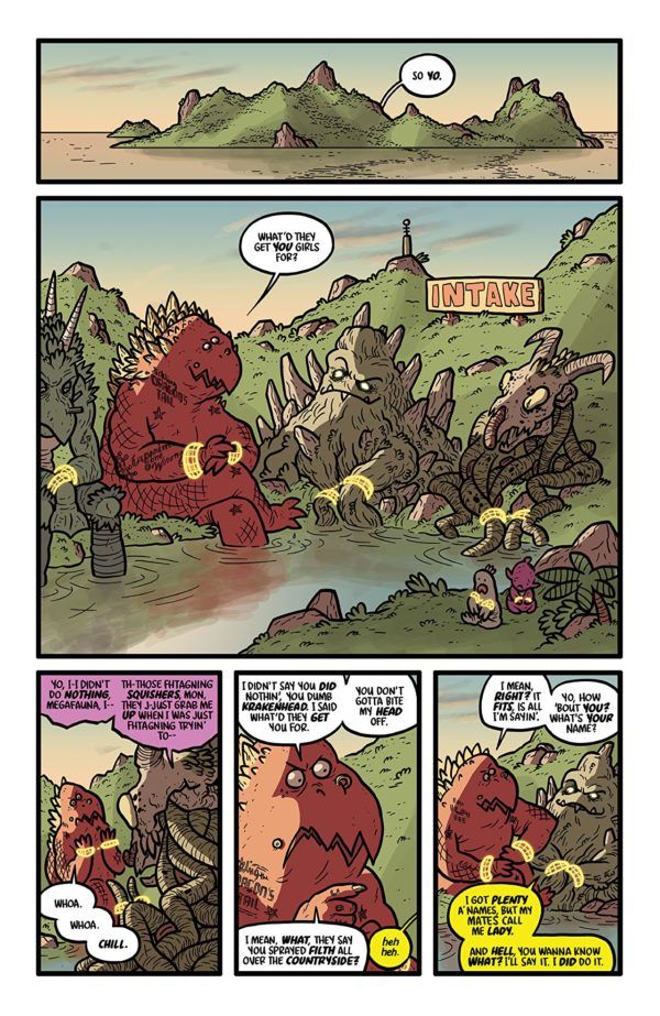 Kaijumax: Season 4 #1 art by Zander Cannon and Jason Fischer