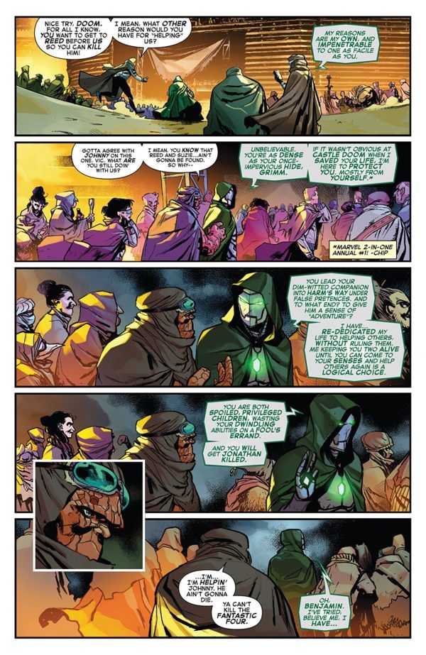 Marvel Two-in-One #7 art by Ramon Perez and Federico Blee
