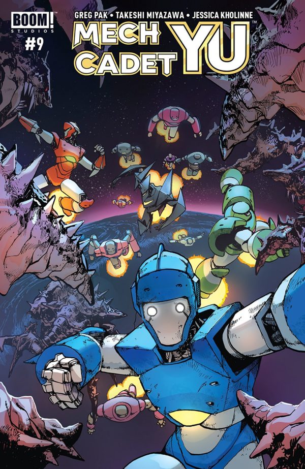 Mech Cadet Yu #9 cover by Takeshi Miyazawa and Triona Farrell