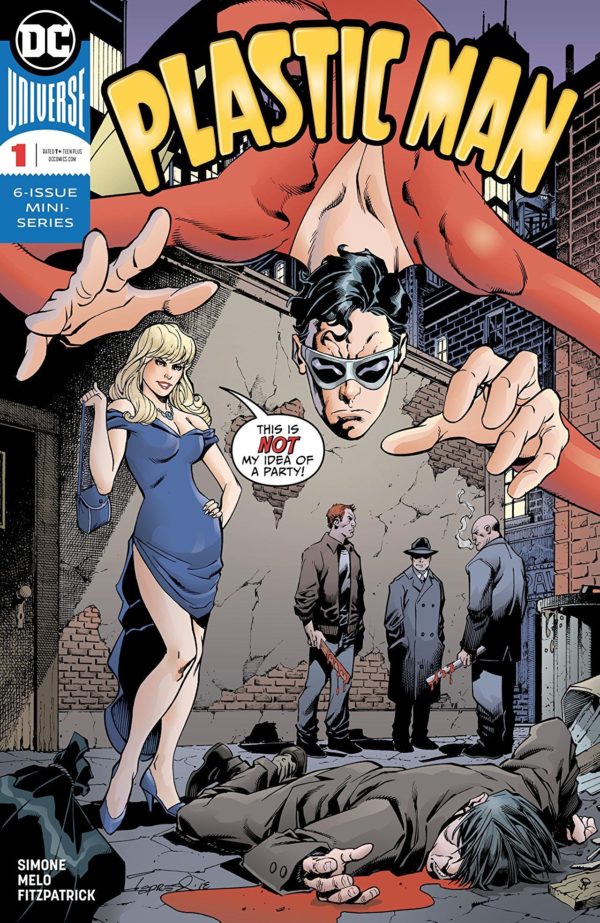 Plastic Man #1 cover by Aaron Lopresti