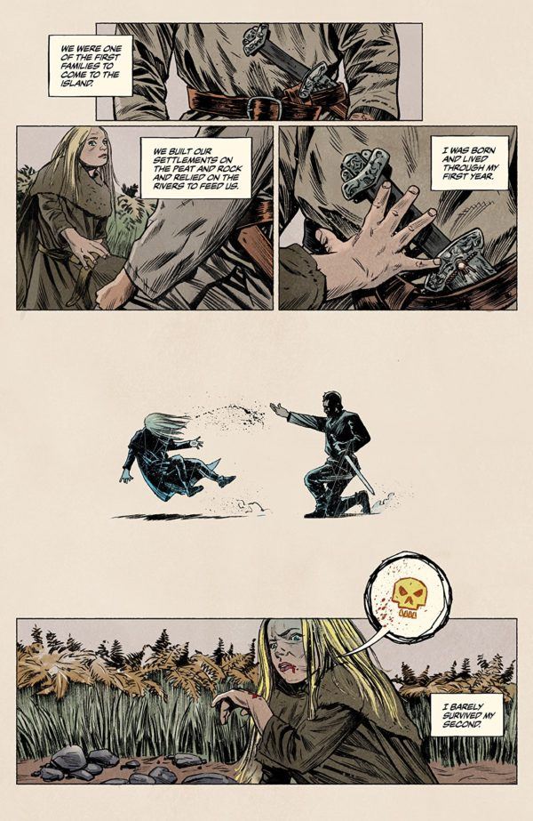 Sword Daughter #1 art by Mick Chater and Jose Villarrubia
