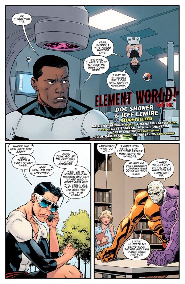 Terrifics #5 art by Evan Shaner and Nathan Fairbairn