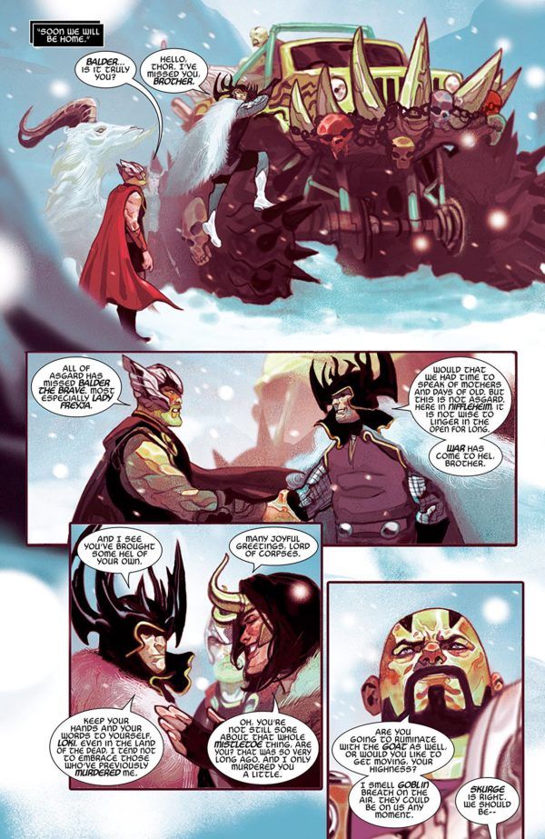 Thor #2 art by Mike del Mundo