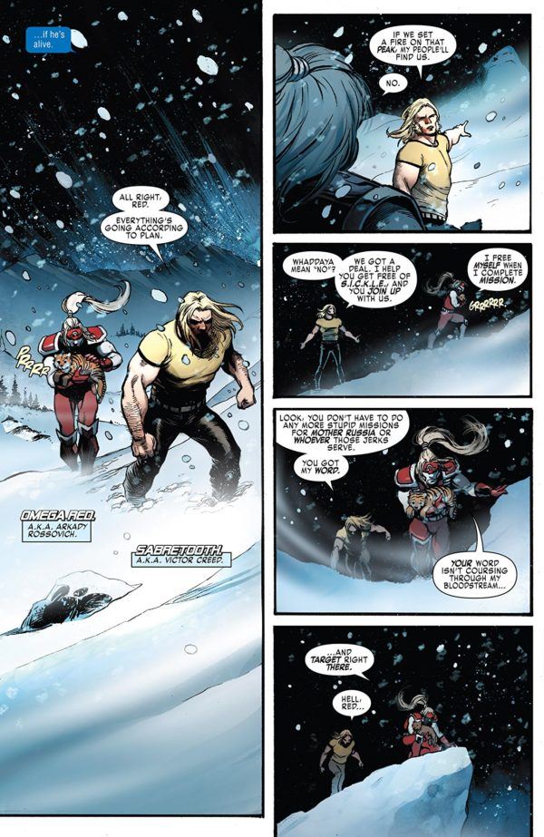 Weapon X #19 art by Yildiray Cinar and Frank D'Armata