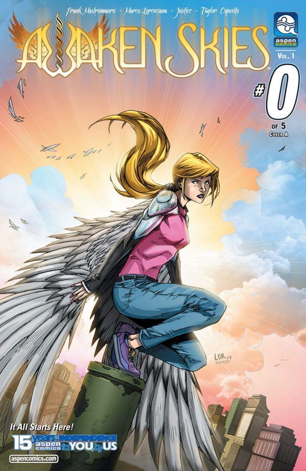 Awaken Skies #0 cover by Marco Lorenzana and Mauricio Campbell
