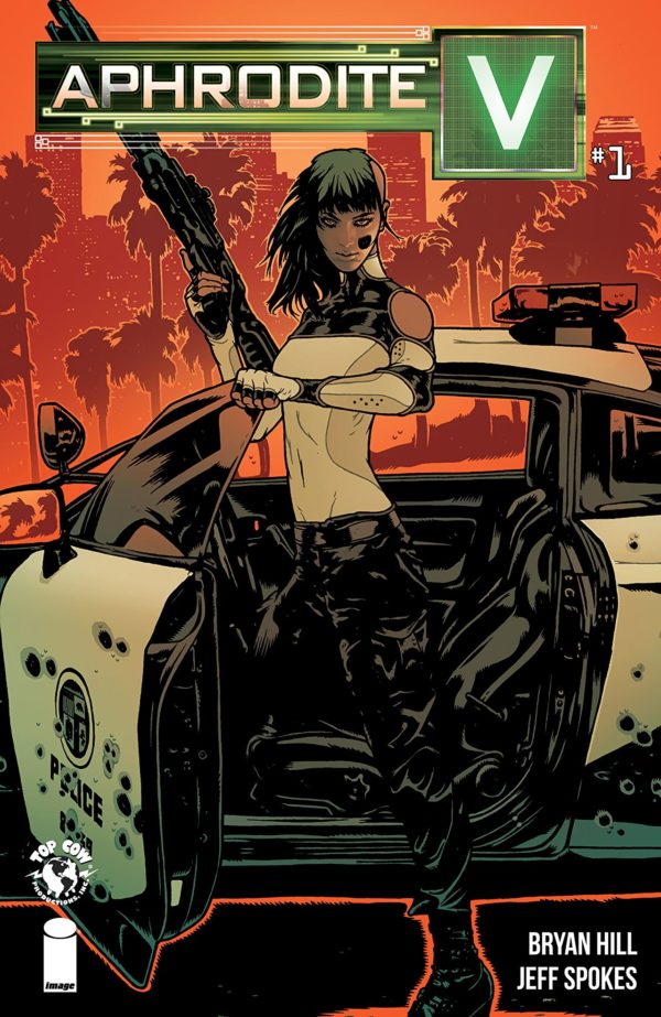 Aphrodite V #1 cover by Jeff Spokes