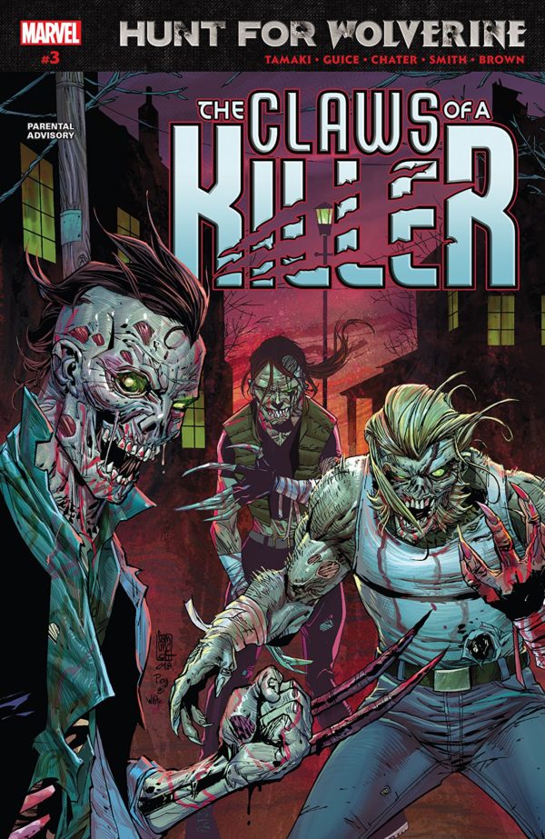 Hunt for Wolverine: Claws of a Killer #3 cover by Giuseppe Camuncoli, Roberto Poggi, and Dean White