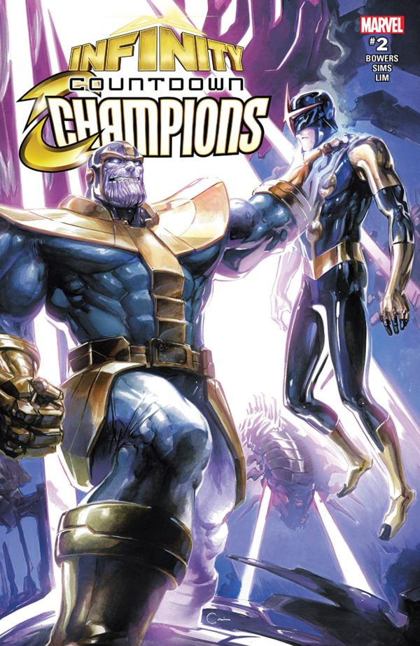 Infinity Countdown: Champions #2 cover by Clayton Crain