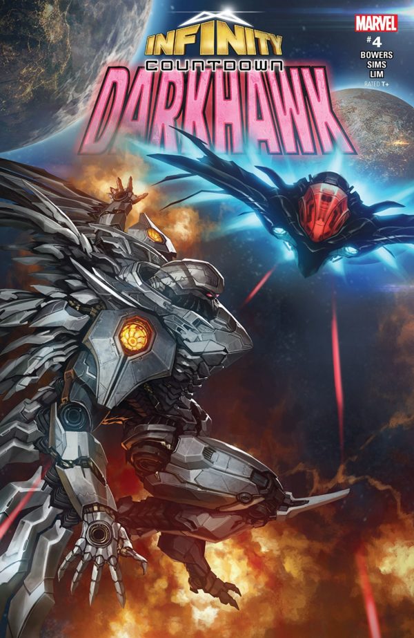 Infinity Countdown: Darkhawk #4 cover by Skan