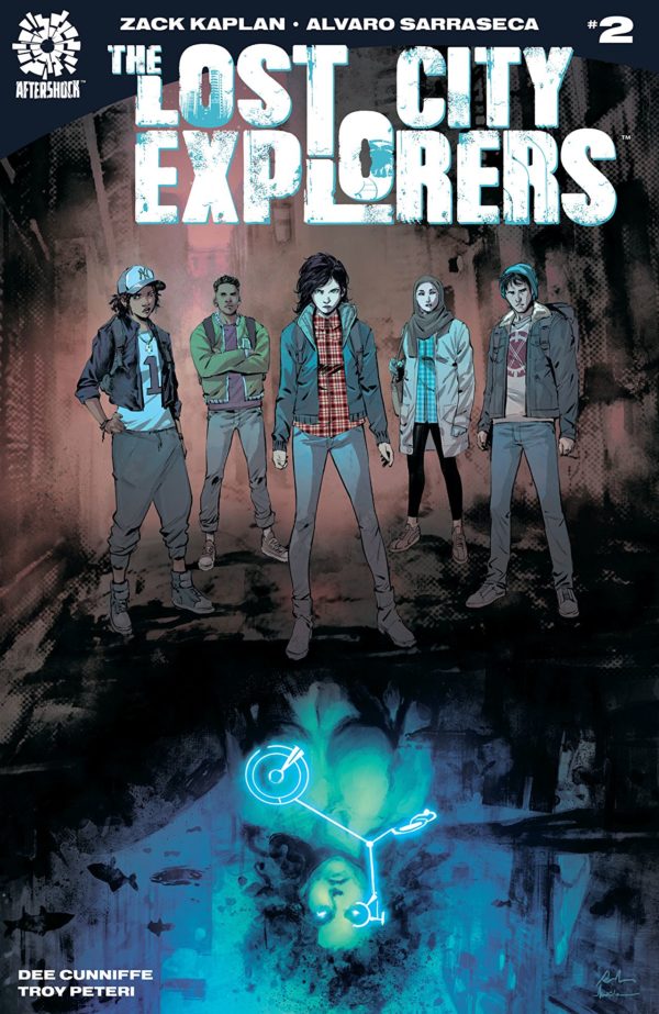 Lost City Explorers #2 cover by Rafael de la Torre and Marcelo Maiolo