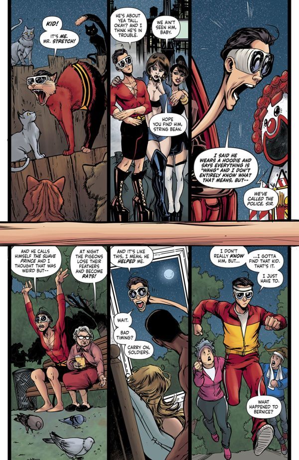 Plastic Man #2 art by Adriana Melo and Kelly Fitzpatrick