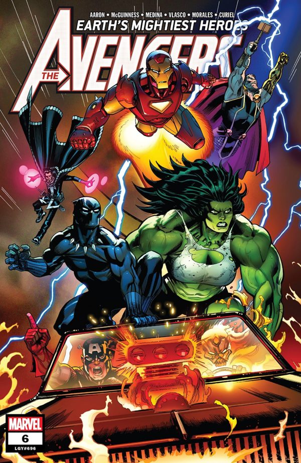 Avengers #6 cover by Ed McGuinness, Mark Morales, and David Curiel