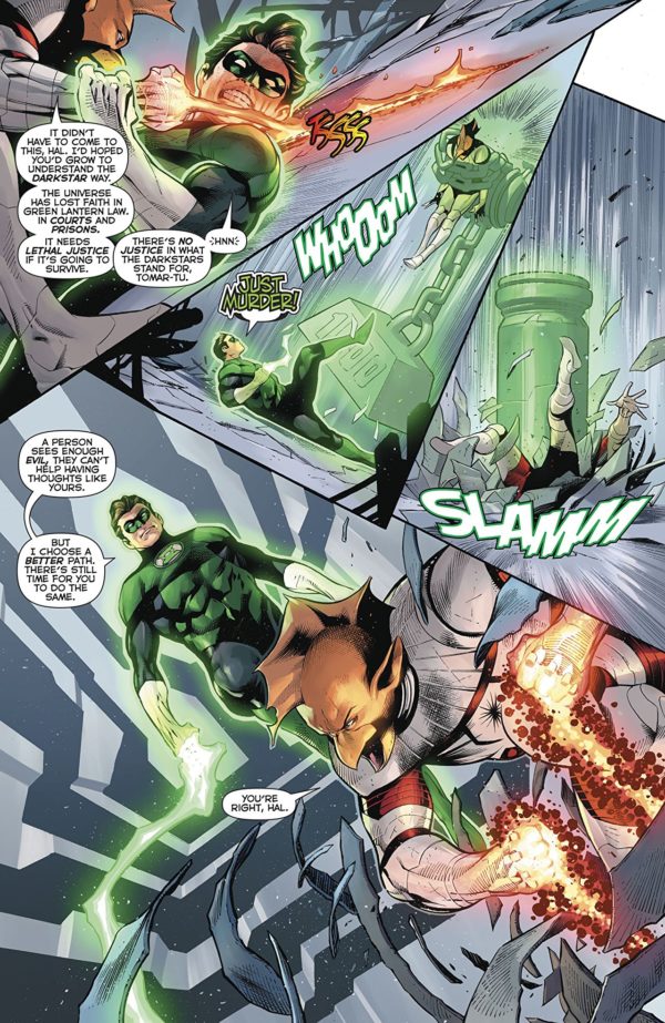 Hal Jordan and the Green Lantern Corps #50 art by Rafa Sandoval, Jordi Tarragona, and Tomeu Morey