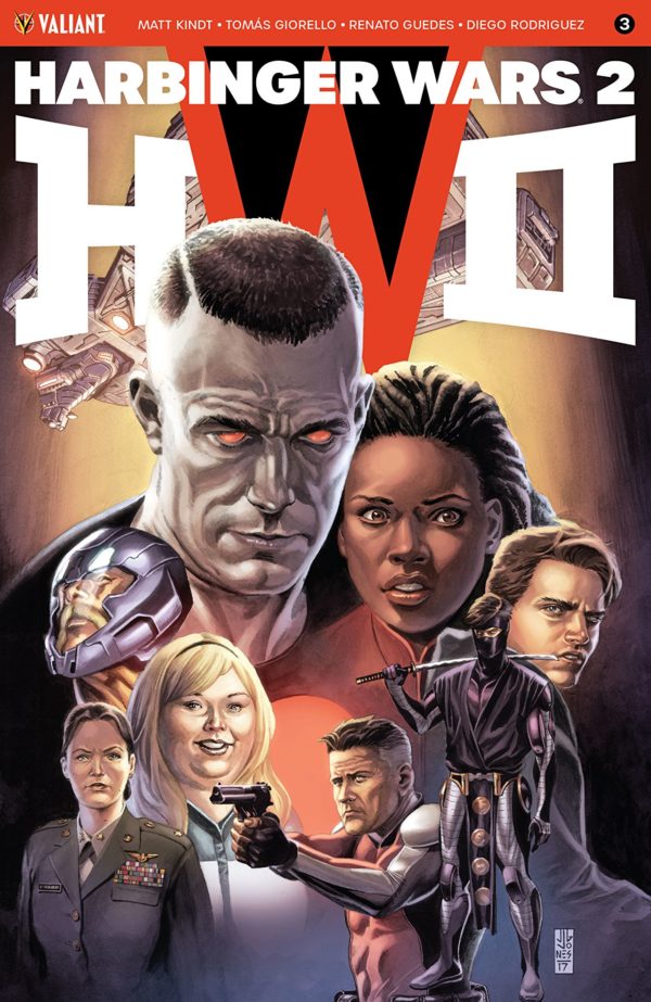 Harbinger Wars II #3 cover by JG Jones and Diego Rodriguez