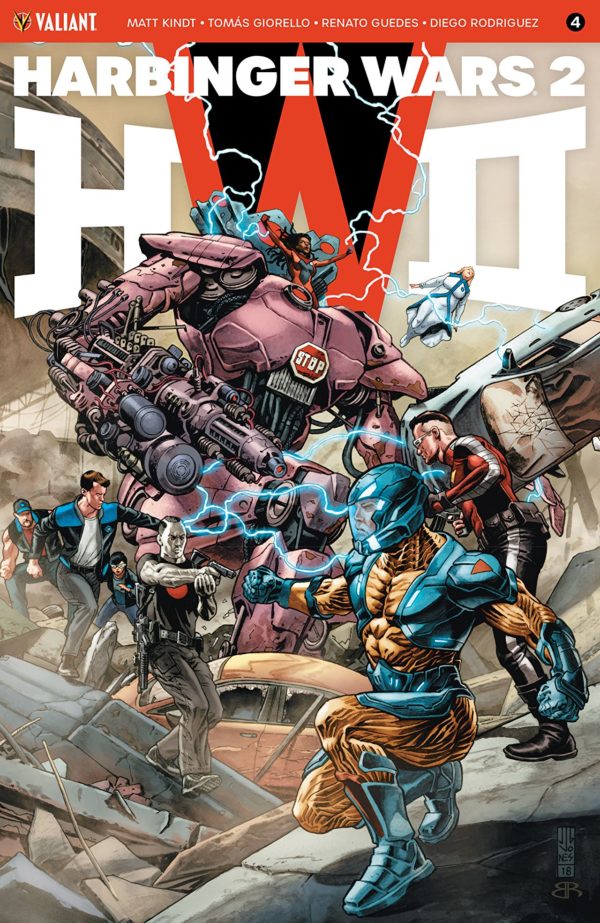 Harbinger Wars II #4 cover by J.G. Jones