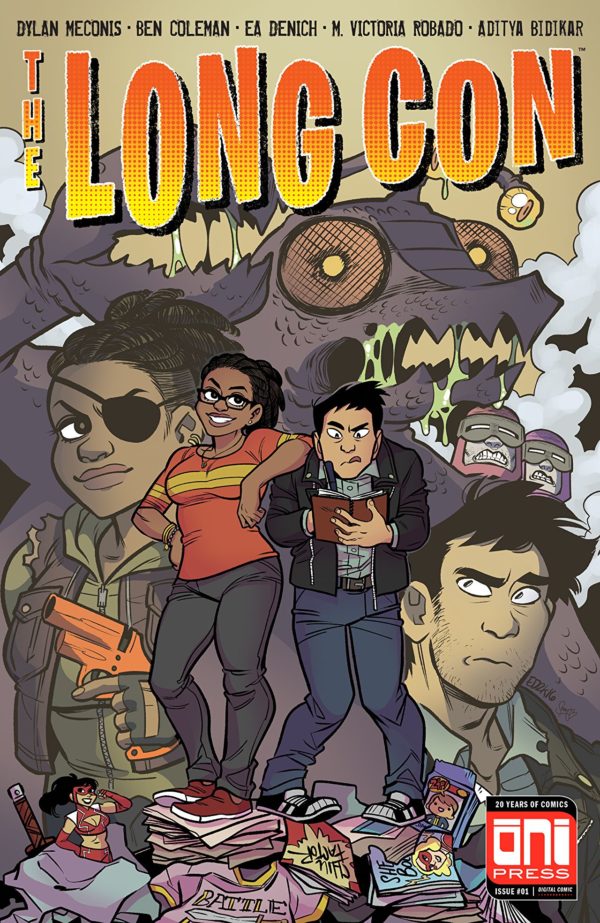 The Long Con #1 cover by Ea Denich