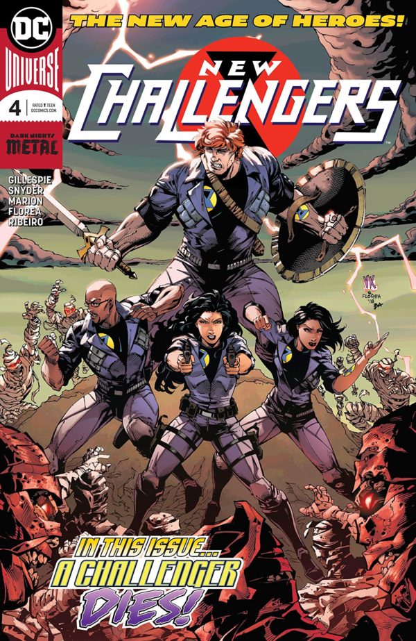 New Challengers #4 cover by V. Ken Marion, Sandu Florea, and Dinei Ribeiro
