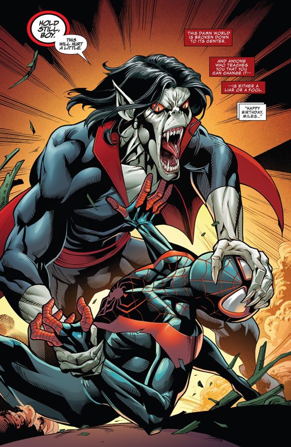 Spider-Man Annual #1 art by Mark Bagley, Roberto Poggi, and Carlos Lopez