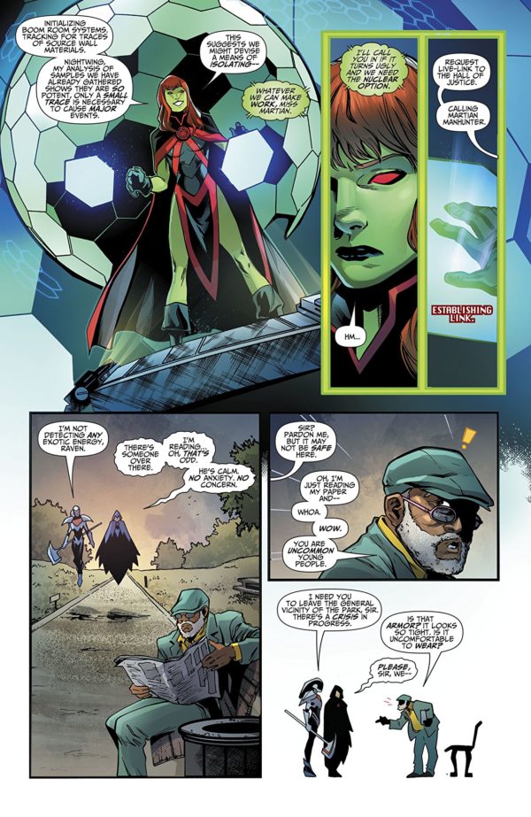 Titans #24 art by Brent Peeples, Matt Santorelli, and Ivan Plascencia