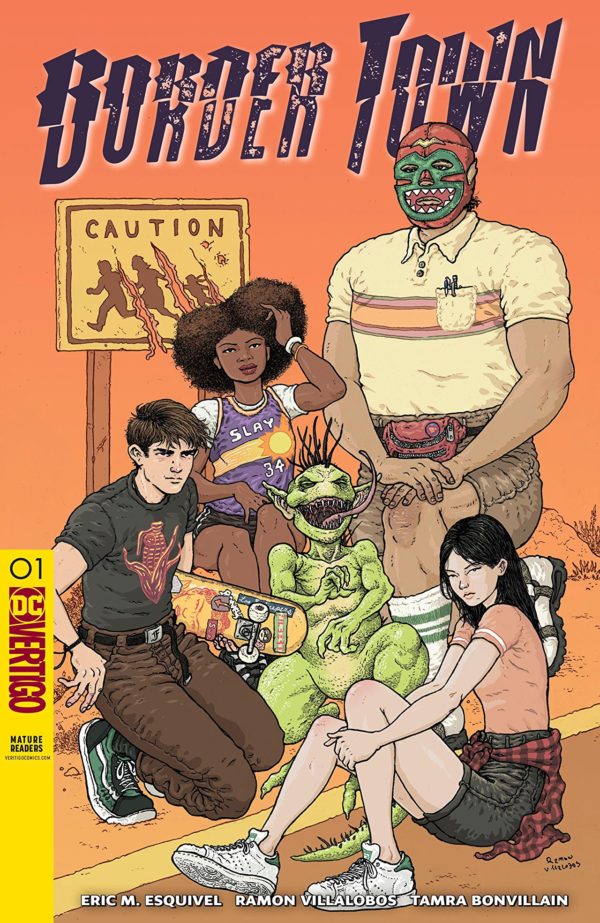 Border Town #1 cover by Ramon Villalobos and Tamra Bonvillain
