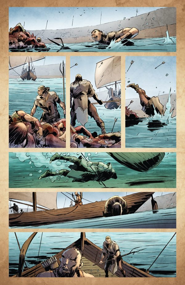 X-O Manowar #18 art by Trevor Hairsine and Diego Rodriguez