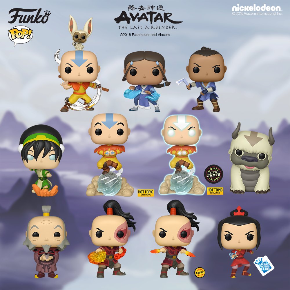 Funko Announces Avatar The Last Air Bender Pop Vinyls