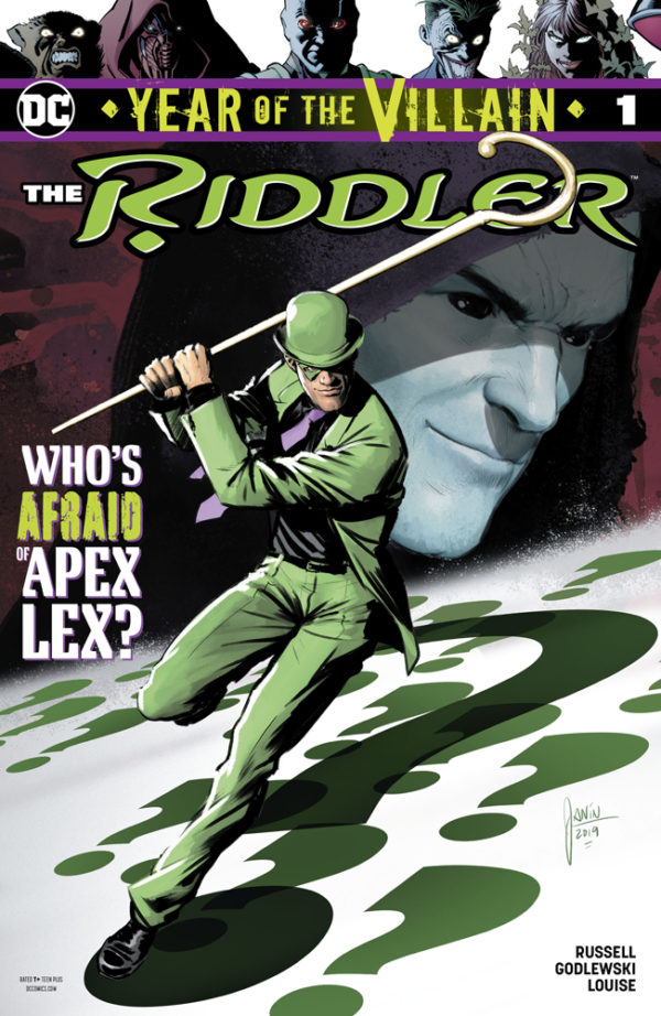 Capa de Riddler Year of the Villain por Mikel Janin.
