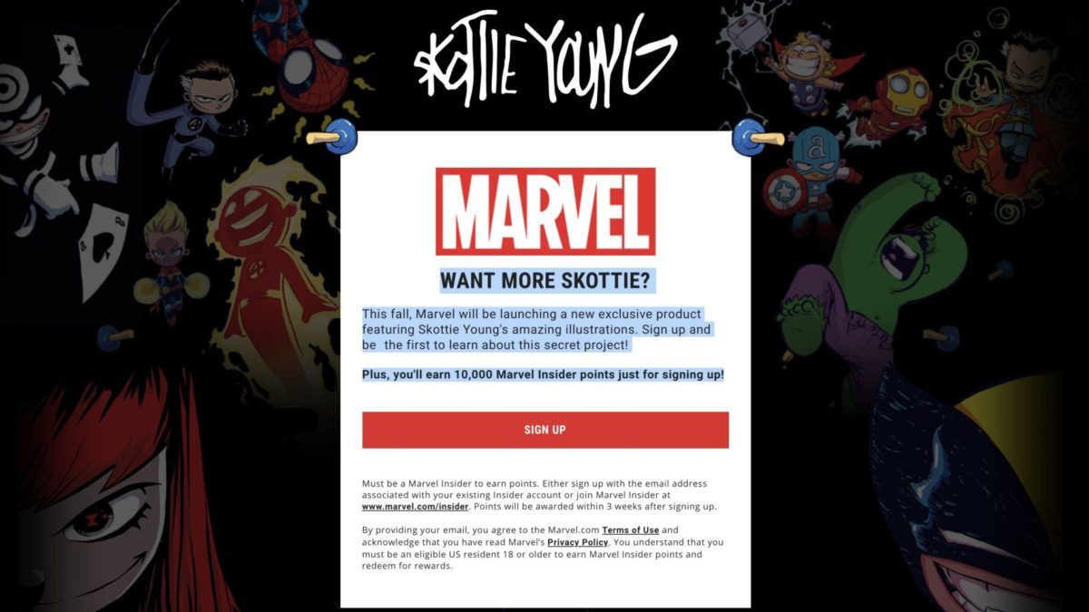 Marvel Has a Secret Skottie Young Project Page... What Are They Hiding?!